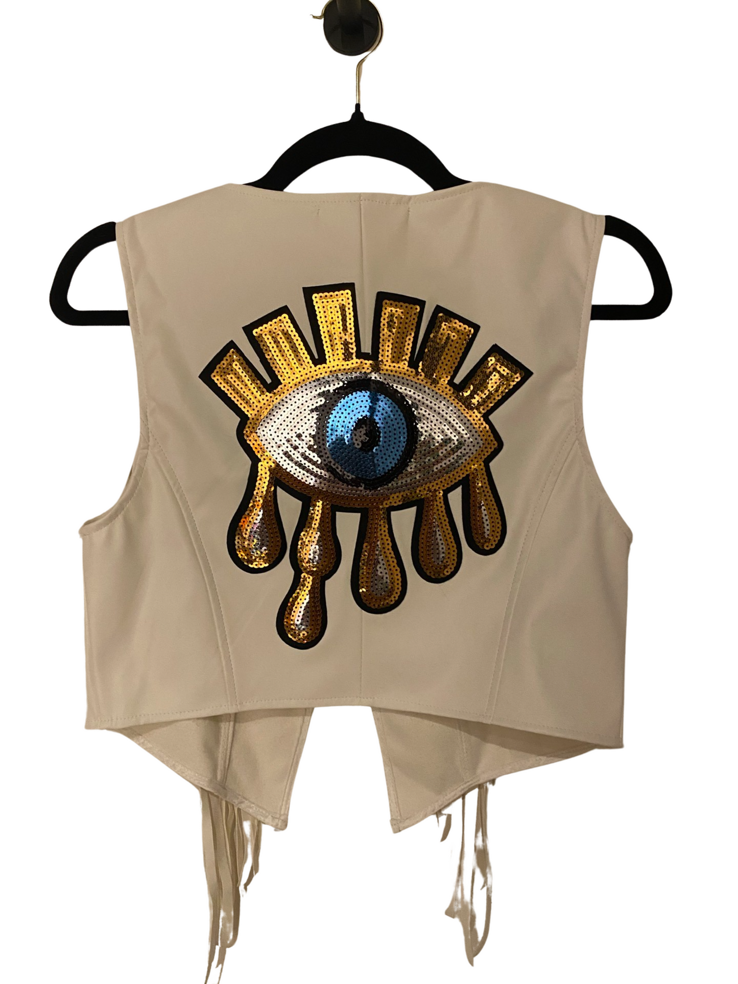 Drippy Eye Fringe Vest