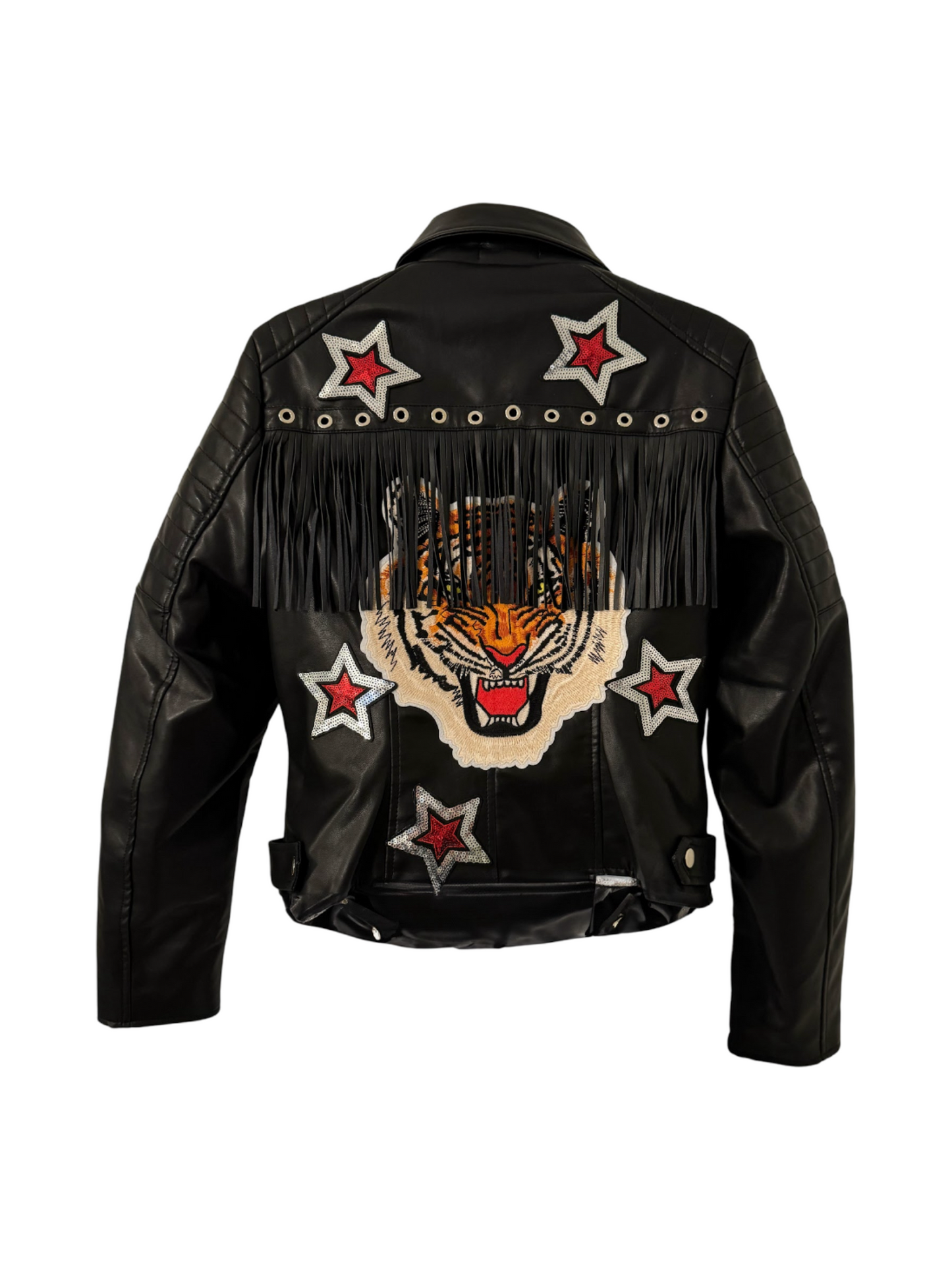 Fierce Majesty Faux Leather Jacket