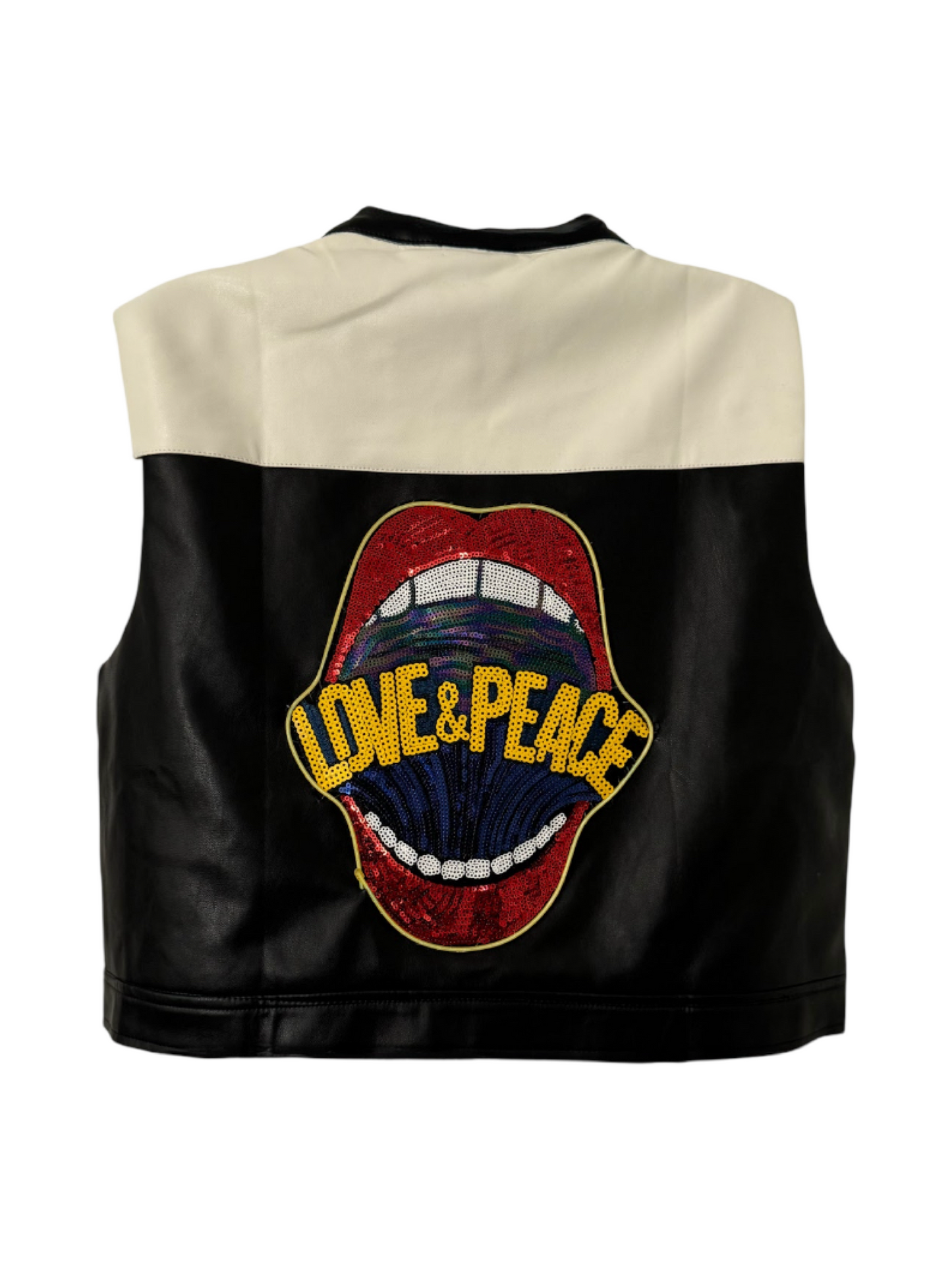 Preaching Peace & Love LED Leather Vest