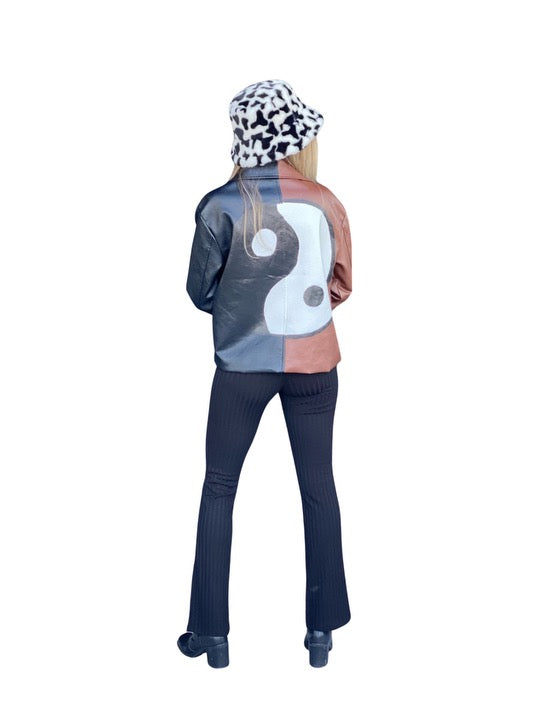 Yin Yang Leather Jacket