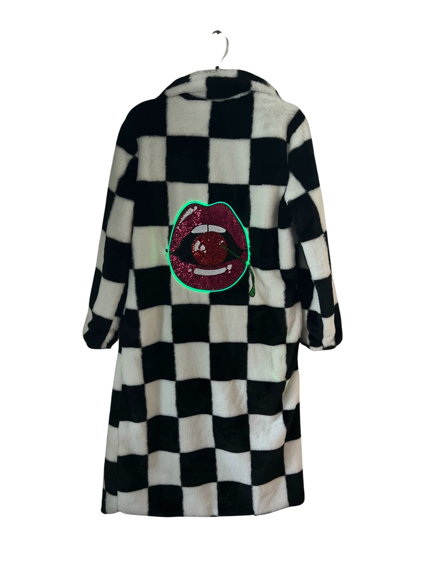 Cherry Checkered Kiss LED Jacket