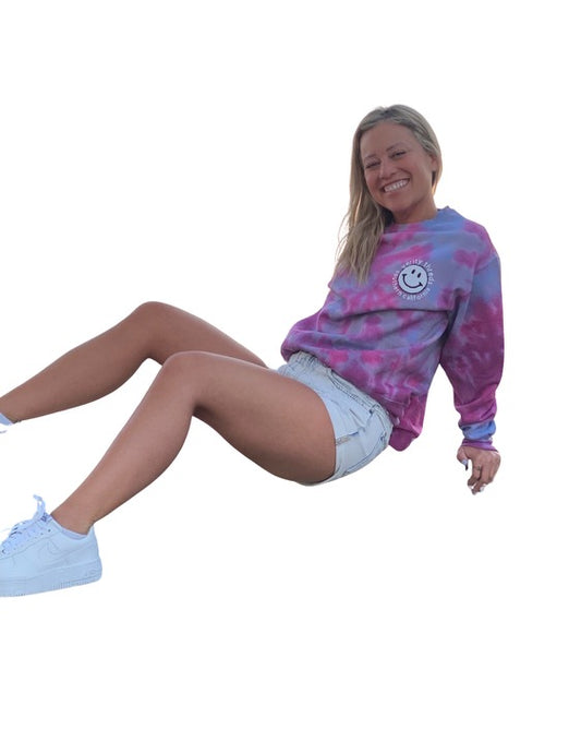 Cotton Candy Smiley Sweatshirt