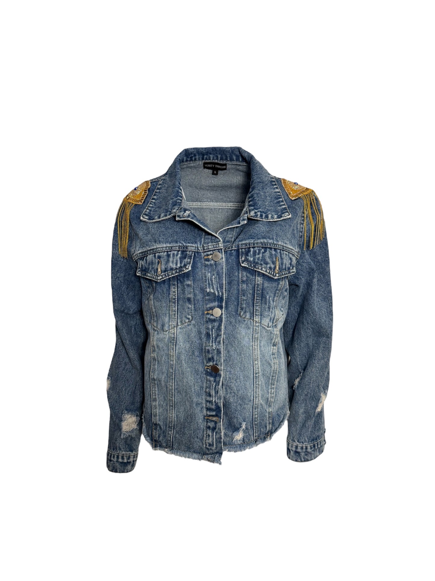 Golden Gaze Denim Jacket