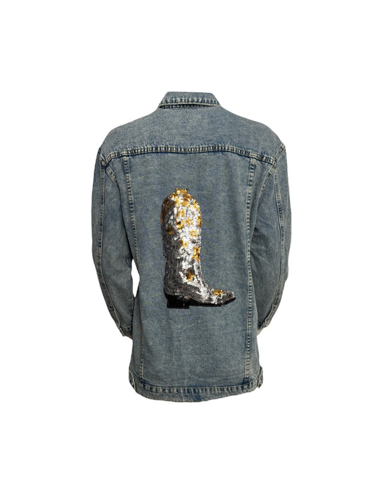 Swingin’ Boots Denim Jacket
