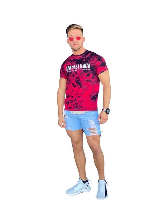 Verity Basic Red Ice Dye T-shirt